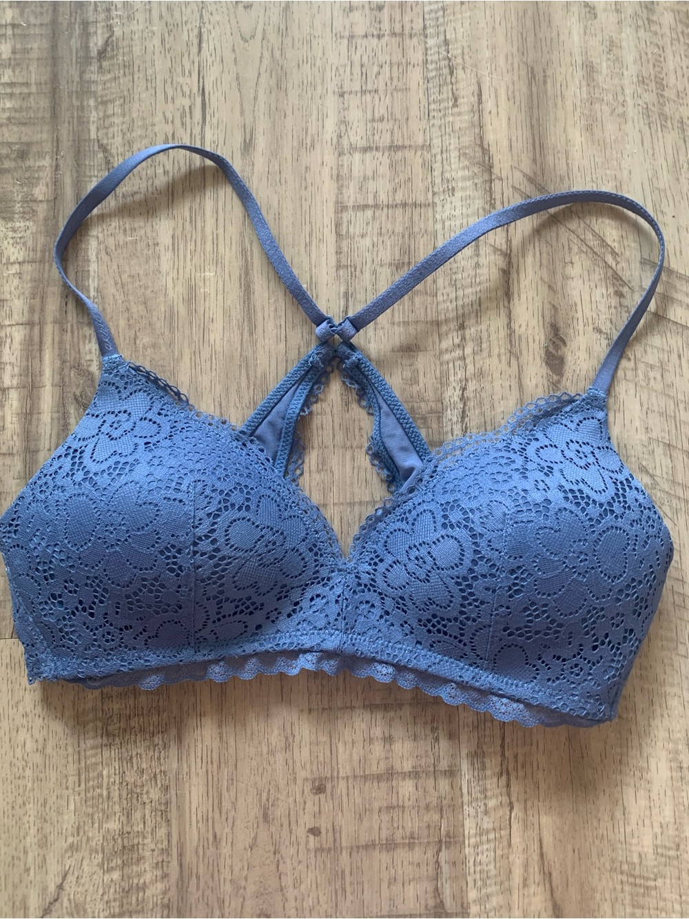 Aerie Blue Lace Wireless 34B Bra